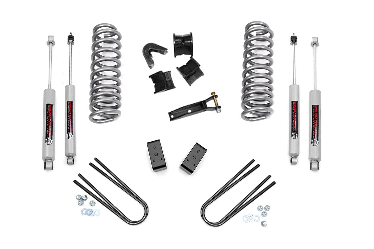 Ford Bronco Suspension Lift Kit - Rough Country - 4 Inch Lift Kit with N3 Shocks - '78-'79
